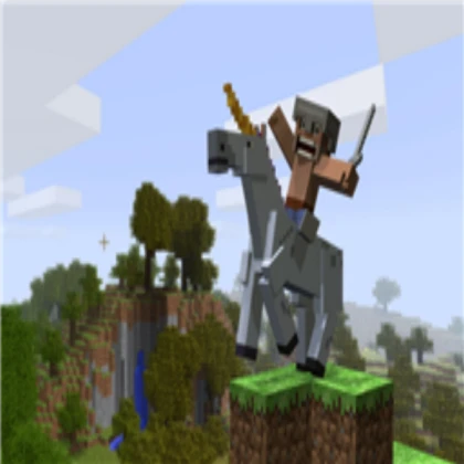MİNECRAFT STEVE BUT HORSE