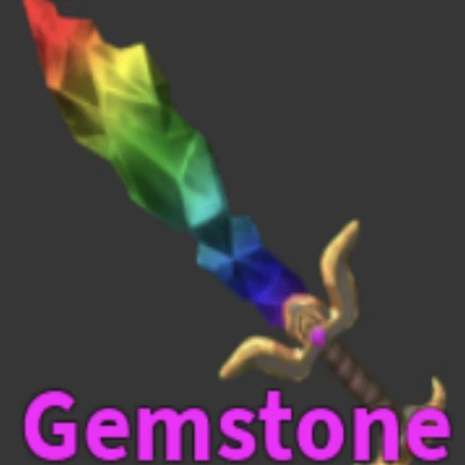 A rainbow sword in stones!