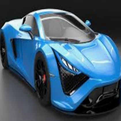 Supercar blue